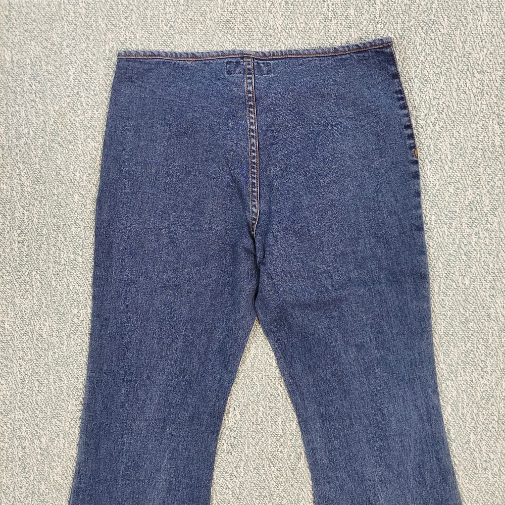 Vintage Jordache Flared Jeans With Decorative Stiching. - Picture 7 of 10